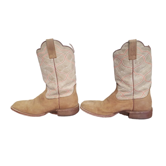 Ariat Pull On Square Toe Western Brown Leather 10011810 Men's Boots Size 8.5 D - Picture 7 of 16